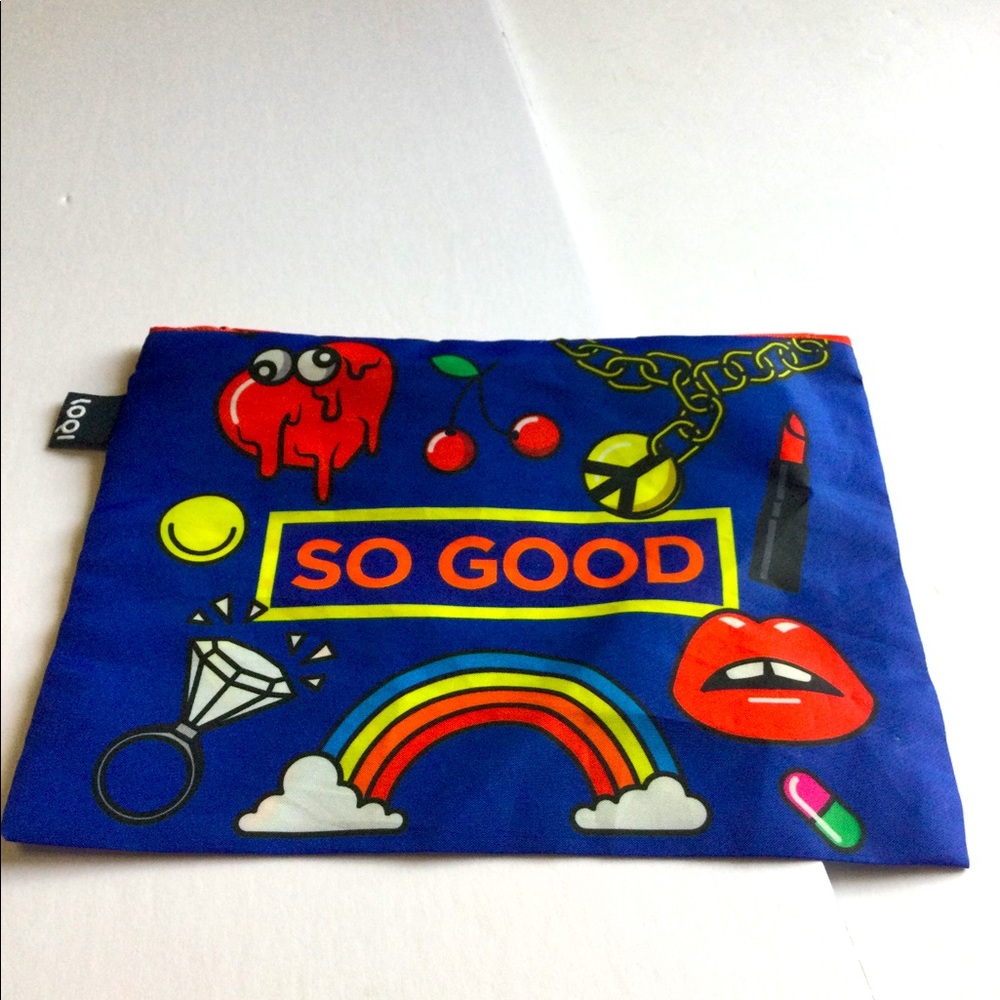 LOQI NYLON ZIP POUCH VERY NICE SO GOOD NWOT